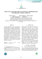 Effects of chatter noise on listening comprehension of primary school students