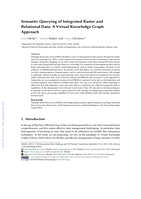 Semantic querying of integrated raster and relational data: A Virtual Knowledge Graph approach