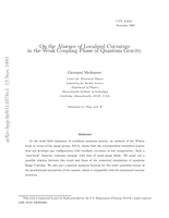 On the Absence of Localized Curvature in the weak-coupling Phase of Quantum-Gravity