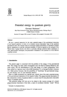 Potential-energy in Quantum-Gravity