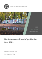 Policy Brief: The Autonomy of South Tyrol in the Year 2023