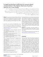 Is legal protection sufficient to ensure plant conservation? The Italian Red List of policy species as a case study