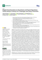 Digital Transformation in Smart Farm and Forest Operations Needs Human-Centered AI: Challenges and Future Directions