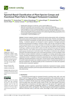 Spectral-Based Classification of Plant Species Groups and Functional Plant Parts in Managed Permanent Grassland