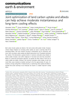 Joint optimization of land carbon uptake and albedo can help achieve moderate instantaneous and long-term cooling effects