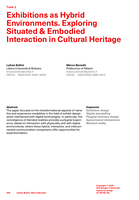 Exhibitions as hybrid environments: Exploring situated and embodied interaction in the field of cultural heritage valorisation