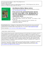 First record of the southeast European species Cerinthe retorta Sibth. & Sm. (Boraginaceae) in Italy and considerations on its distribution and conservation status