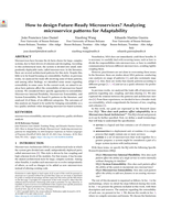 How to design Future-Ready Microservices? Analyzing microservice patterns for Adaptability