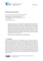 [Changing] Ecosystems