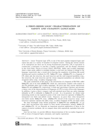 A first-order logic characterization of safety and co-safety languages