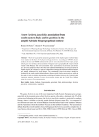 A new Sesleria juncifolia association from south-eastern Italy and its position in the amphi-Adriatic biogeographical context