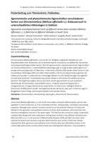 Agronomische und phytochemische Eigenschaften verschiedener Sorten von Zitronenmelisse (Melissa officinalis L.): Anbauversuch in unterschiedlichen Höhenlagen in Südtirol