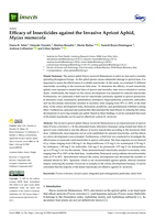 Efficacy of Insecticides against the Invasive Apricot Aphid, Myzus mumecola