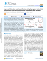 Improved Detection and Quantification of Cyclopropane Fatty Acids via Homonuclear Decoupling Double Irradiation NMR Methods