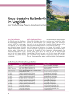 Neue deutsche Ruländerklone im Vergleich