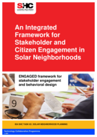 An Integrated Framework for Stakeholder and Citizen Engagement in Solar Neighborhoods: This is a report from SHC Task 63: Solar neighborhood planning and work performed in Subtask B: Economic Strategies and Stakeholder Engagement
