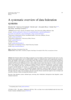 A Systematic Overview of Data Federation Systems