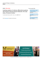 Learning systems of ordinary differential equations with Physics-Informed Neural Networks: the case study of enzyme kinetics