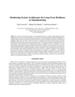 Monitoring System Architecture for Long-Term Resilience in Manufacturing