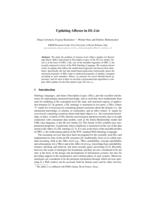 Updating ABoxes in DL-Lite