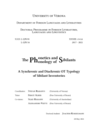 The Phonetics and Phonology of Sibilants: A Synchronic and Diachronic OT Typology of Sibilant Inventories