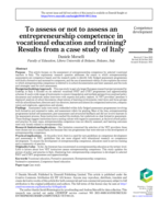 To assess or not to assess an entrepreneurship competence in vocational education and training? Results from a case study of Italy