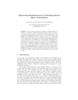 Improving responsiveness of ontology-based query formulation
