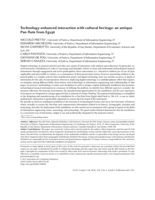 Technology-Enhanced Interaction with Cultural Heritage: An Antique Pan Flute from Egypt