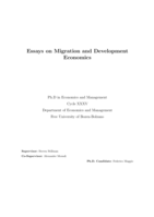 Essays on Migration and Development Economics