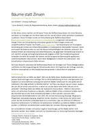 Bäume statt Zinsen: Zielgruppenumfrage der Teilnehmer der Baumpflanzaktion am Sonnenberg