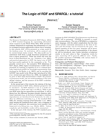 The logic of RDF and SPARQL: A tutorial