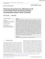 Enhancing risk governance by addressing key risk communication barriers during the prevention and preparedness phase in South Tyrol (Italy)