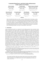Community-Based Survey and Oral Archive Infrastructure in the Archivio Vi.Vo. Project