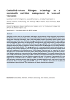 Controlled-release nitrogen technology as a sustainable nutrition management in lean-soil vineyards