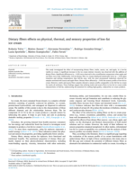 Dietary Fibers Effects on Physical, Thermal, and Sensory Properties of Low-Fat Ice Cream