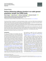 Factors influencing olfactory function in an adult general population sample: the CHRIS study