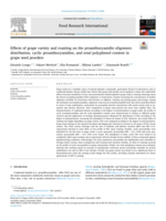 Effects of grape variety and roasting on the proanthocyanidin oligomers distribution, cyclic proanthocyanidins, and total polyphenol content in grape seed powders