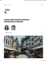 Il limbo dell’esclusione abitativa nell'esperienza migrante