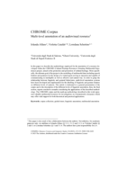 CHROME Corpus: Multi-level annotation of an audiovisual corpus
