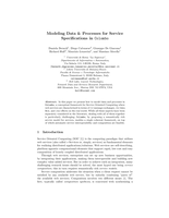 Modeling data & processes for service specifications in Colombo