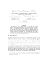 DL-Lite: Practical reasoning for rich DLs