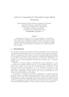 E-Service composition by description logics based reasoning