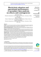 Blockchain adoption and operational performance: A secondary data analysis on effects and contingencies