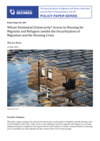 Whose Existential (In)security? Access to Housing for Migrants and Refugees amidst the Securitization of Migration and the Housing Crisis