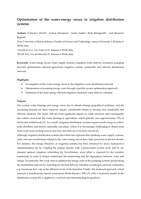 Optimisation of the water-energy nexus in irrigation distribution systems