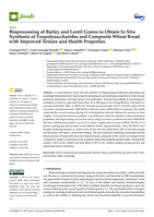 Bioprocessing of Barley and Lentil Grains to Obtain In Situ Synthesis of Exopolysaccharides and Composite Wheat Bread with Improved Texture and Health Properties