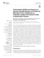 Colonization Ability and Impact on Human Gut Microbiota of Foodborne Microbes From Traditional or Probiotic-Added Fermented Foods: A Systematic Review
