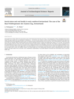 Social status and oral health in early medieval Switzerland: The case of the Baar-Früebergstrasse site (Canton Zug, Switzerland)