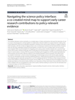 Navigating the science policy interface: a co-created mind-map to support early career research contributions to policy-relevant evidence