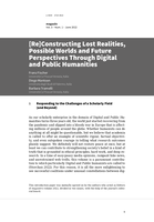 [Re]Constructing Lost Realities, Possible Worlds and Future Perspectives Through Digital and Public Humanities